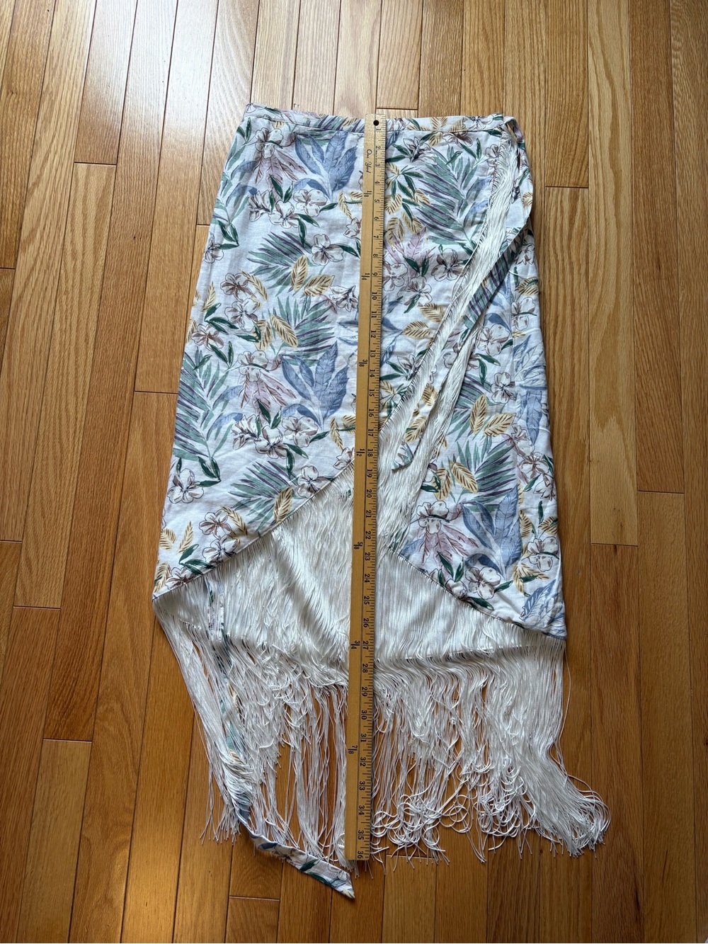 Sigrid Olsen 2 piece skirt set, Floral pattern, Fringe Skirt, medium - Picture 5 of 11